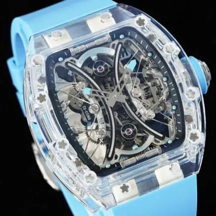 The most exciting Richard Miller tourbillon watch black dialRM Factory latest masterpiece RM 053-02 polo tourbillon front view