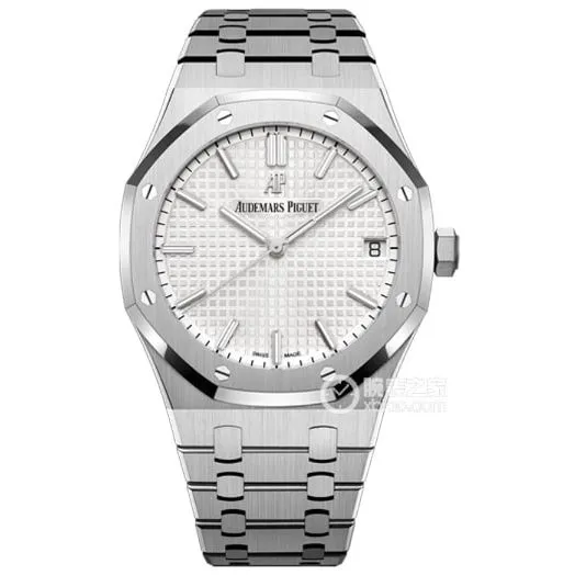 APS Royal Oak Audemars Piguet collectible watches Silver White Plate Steel Strap Model 15400ST.OO.1220ST.02