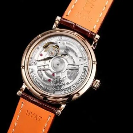 Big factory high-quality TWAIWC Portofino series blue dial IW516409 see-through watch front view