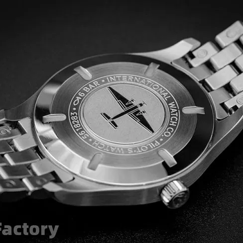 V7 Factory Top collectibles IWC collectible watches Men's White Dial Steel Band Pilot XVIII Series Round Dial Mechanical Watches Front View