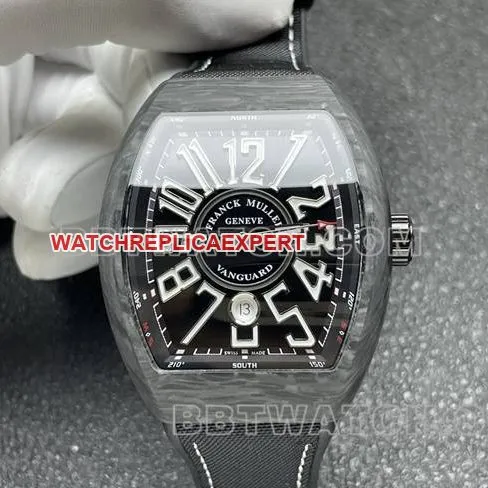 Frank Muller ABF factory collectible watch V45black dial black shell leather braceletfront live photo