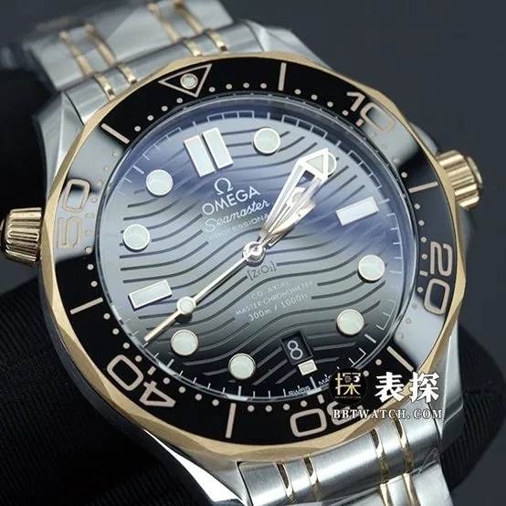 VS FactoryOmegaSeamaster300Mtop-tier watch men's rose gold black steel bracelet picture and price front live photo