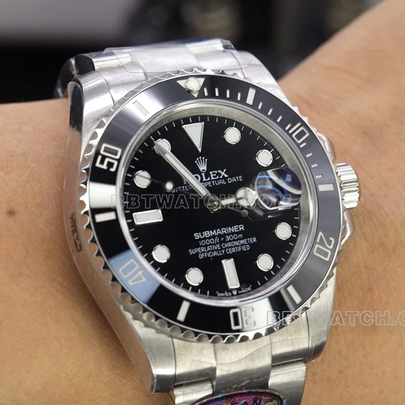 RolexSubmariner type 1:1top-tier replicaC factory Black Submariner41mm hands-on effect