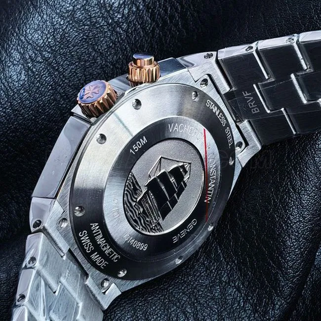 top-tier watch KR factory across the world Vacheron Constantinrose goldblack dial47450front live photo