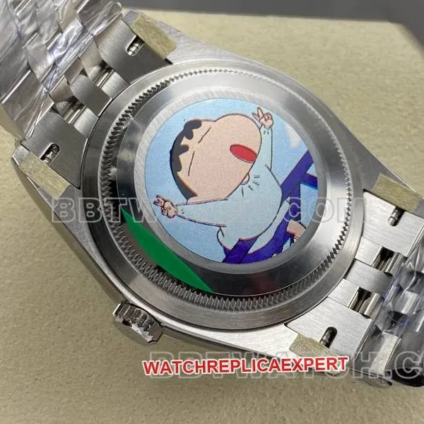 Rolextop-tier watch ARF FactoryDatejustgreen dial aperture 36mmsteel bracelet front live photo