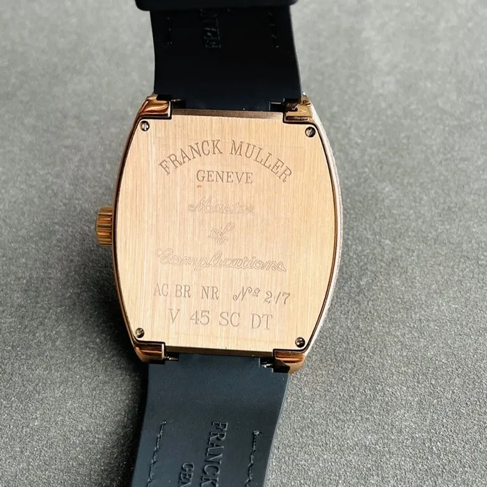 top-tier watch Franck Muller men's gold plate V45 SC DT series full automatic movement watch front view
