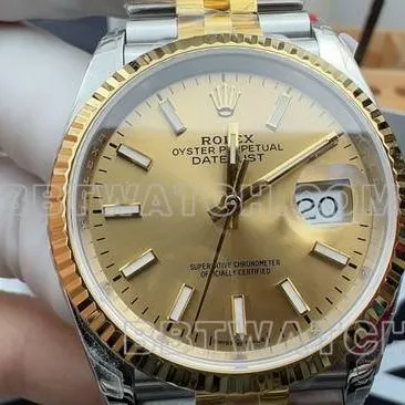 Optimal Watch Log VS FactoryRolex Champagne Tray 3235 Mechanical 36mmfront live photo