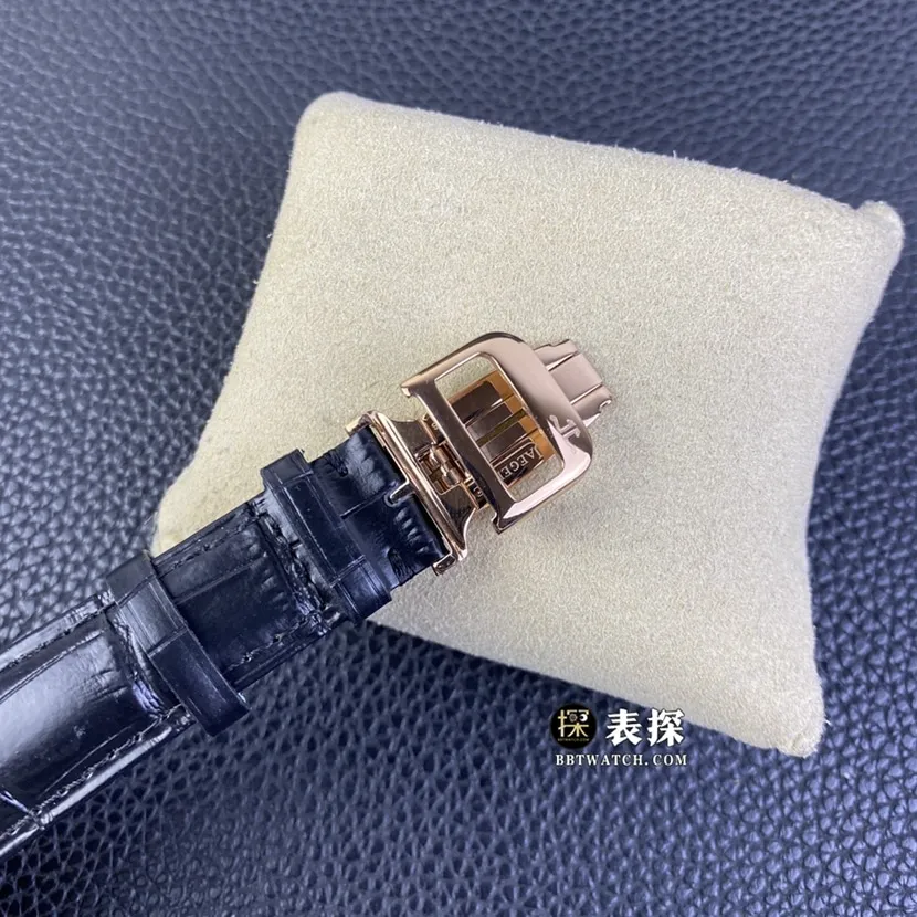 Jaeger-LeCoultre master top-tier watch men's white dialtourbillonleather strap picture and price front live photo