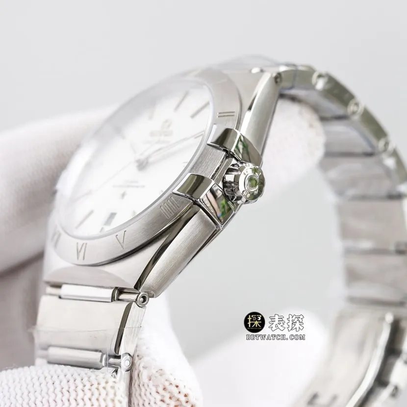 Omega Constellation 131.10.39.20.02.001super watch men's silver dialsteel bracelet picture and price caseback live photo