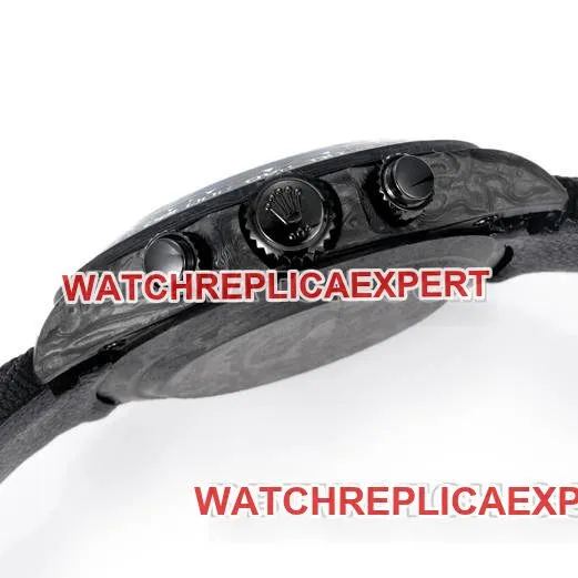 collectible watch DaytonaTW factory Rolexblack dial black nylon braceletfront live photo