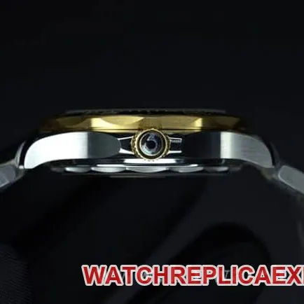 VS FactoryOmegatop-tier watch Seamaster series 300 gold steel bracelet ceramic bezel8800movement fully automatic movement watch detail shots