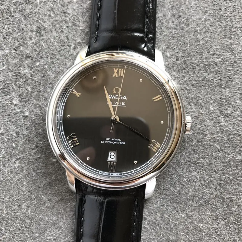 Omegatop-tiersuper watch Diefei series gray men's mechanical watch front view