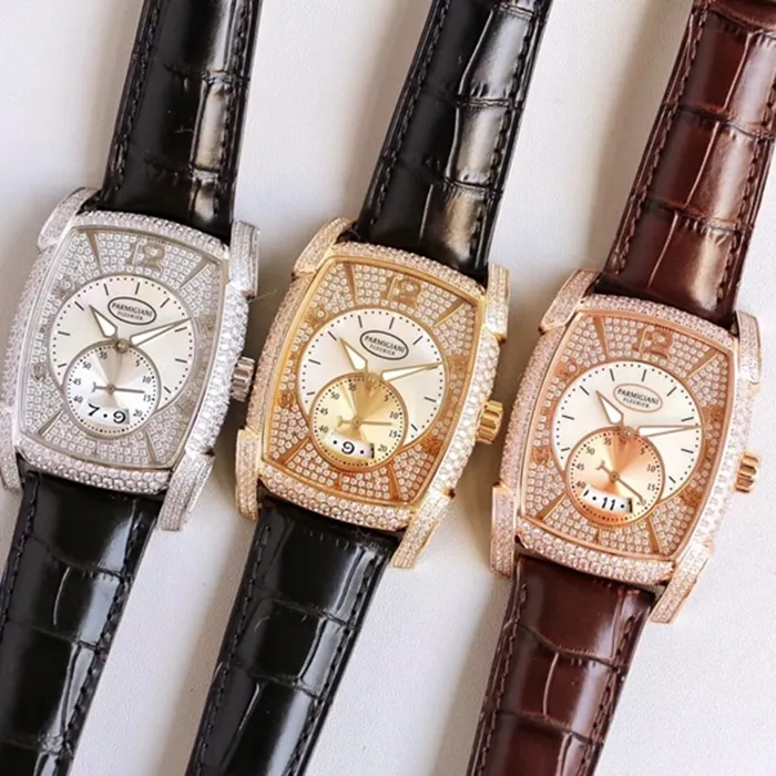 Top-tier watch Parmigiani Fleurier men's gold plate KALPA series fully automatic movement watch front view