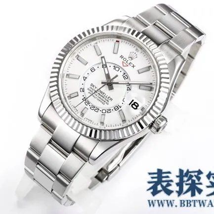 Rolex white steel top-tiersuper Skywalker is calm, reliable, graceful and generous_How much does it cost_Pictures_How is the workmanship? Front