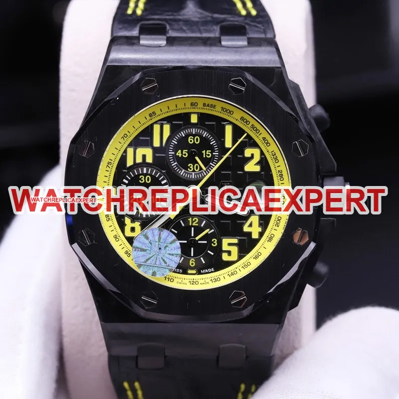 jf AP 26176FO Carbon Fiber 42mm Diameter 3126 Movement Men's Watch Review Detailed Pictures