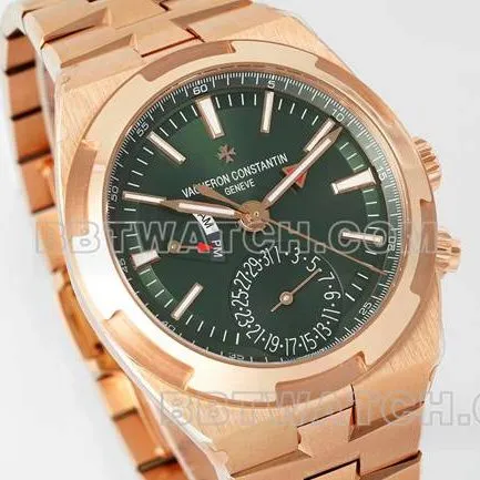watch Vacheron ConstantinV9 Factory across the world rose goldgreen dial mechanical 7920Vfront live photo
