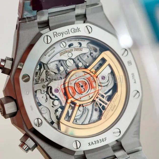 watch Royal Oak Audemars Piguet blue dial 4401 mechanical 26240 front real shot image