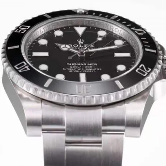 ZZF Factory Rolex Submariner Series 114060-97200 No Date Black Submariner Genuine vs. Review - Front View