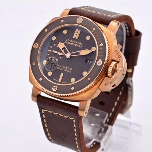 VStop-tier Paneraibronze king PAM968 diameter 47MM men's tough guy watch front view
