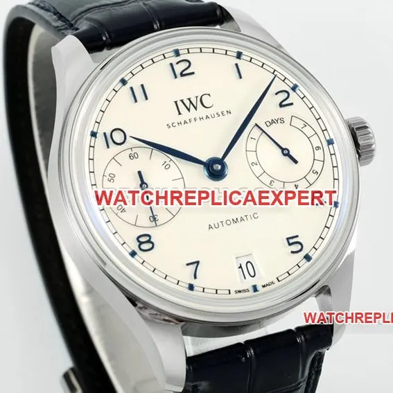 APSIWC watch Portugal super clone2024 new silver white dialIW501702front live photo