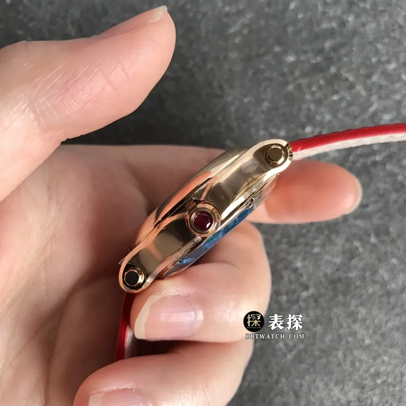 ZF FactoryChopard ladies top-tier watch red dial leather strap model pictures and prices front live photo