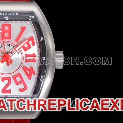 ABF factory Frank Muller watch V45 blue dial gold case leather braceletfront live photo