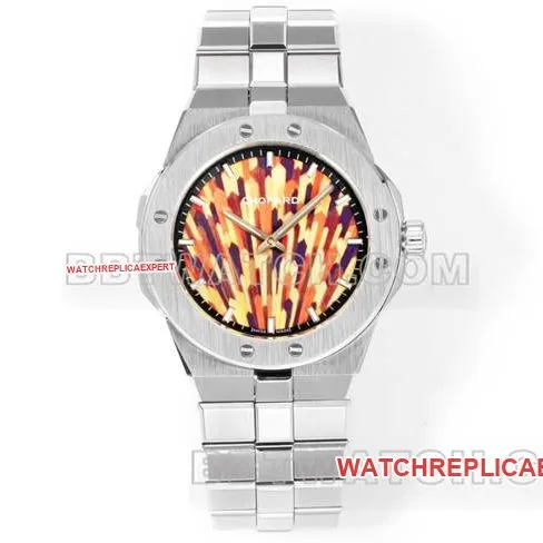 top-tier watch Xueshan Aoyi GH factory Chopard brown plate 41mm front live photo