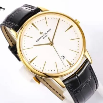 top-tier replicaMMA factory Vacheron Constantin18krose gold heritage series 85180 men's watch detail shots