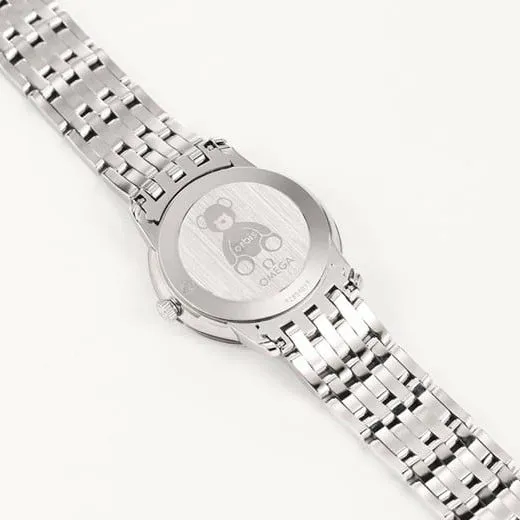 KZ factory top-tier watch Omega ladies watch blue dialsteel bracelet Diefei series cal1376movement front view