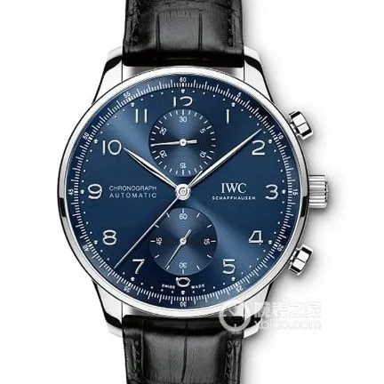 ZF Factory Portuguese Universal collectible watches Blue Plate Chronograph Belt Model IW371606