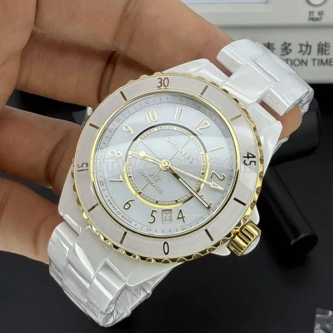 1:1replica watch ChanelBV factory white dial38mm mechanical front live photo
