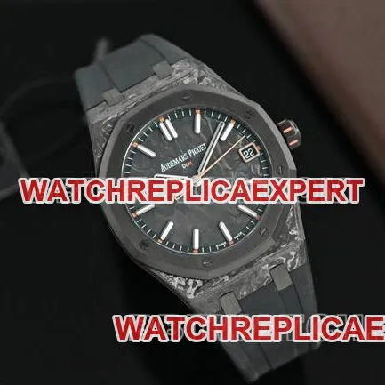 collectible watch Royal OakDiW factory Audemars Piguet carbon fiber orange needle 15500front live photo