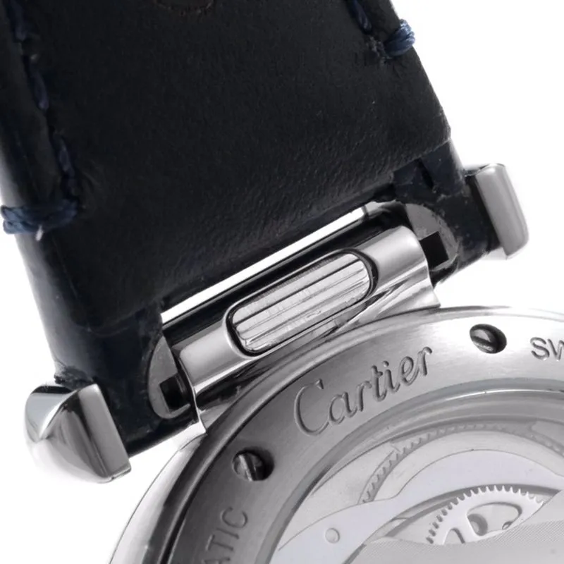 Cartiertop-tiersuper watch Pasha series ladies full automatic movement watch white face front view