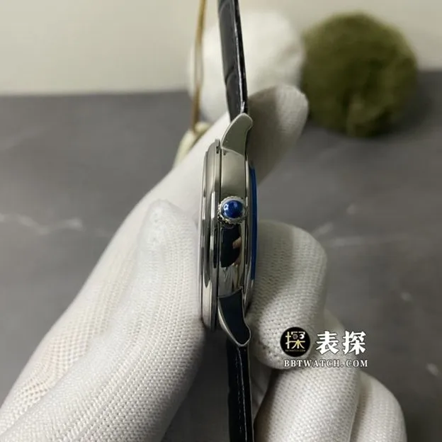 MKS FactoryOmega De Ville watch men's white dialleather strap model pictures and prices front live photo