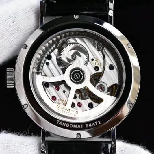 GP Nomos TANGOMAT series 601 watch authenticity review detail shots