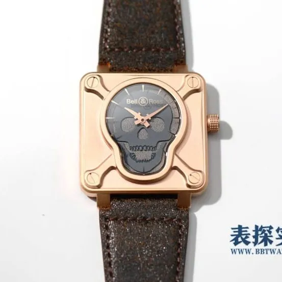 Bell & Ross watch, BRS men's watch, detail shots