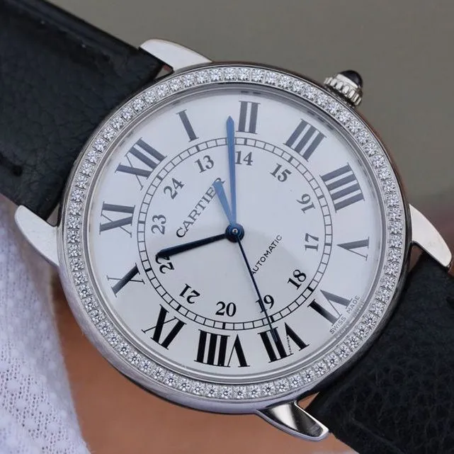 Cartier fine imitation watches London SOLO medium WSRN0021 watch front view