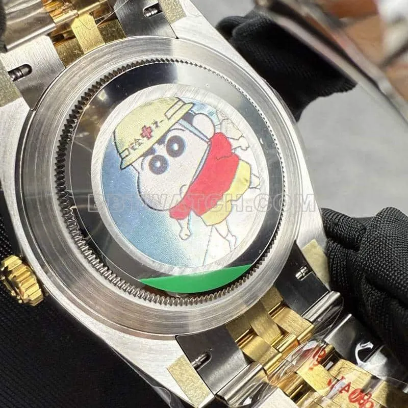 ARF FactoryRolex log top-tier 1:1super gold plate 41mm gold five-row chain link 126333front live photo