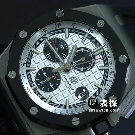 JF factory Audemars PiguetRoyal Oak offshore watch men's giant panda chronograph rubber model pictures and prices clasplive photos