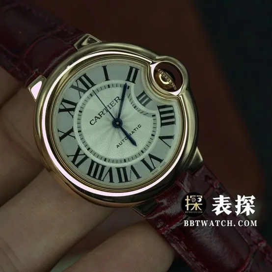 K3 factory Cartier blue balloon top-tier watch ladies white blue needle leather strap model pictures and prices front live photo