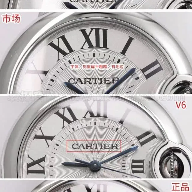 Cartierreplica blue balloon classic watch style V6 factory upgraded version V7 review crown detail shots
