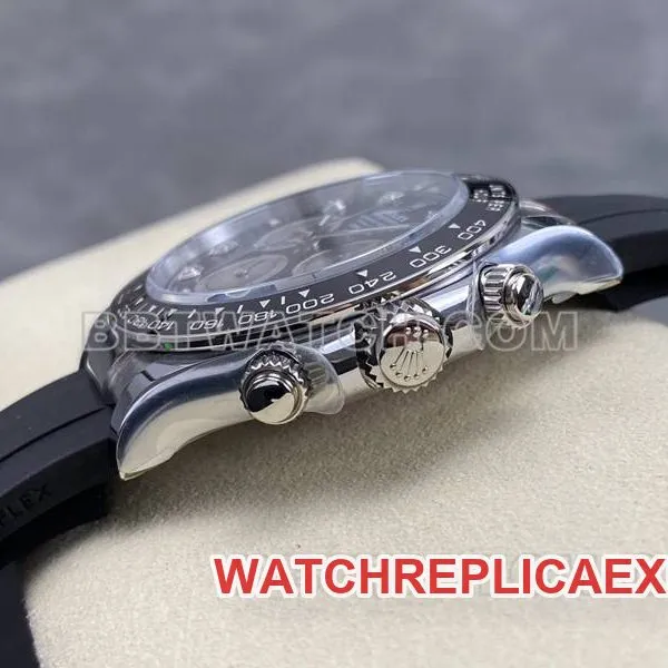 Rolex collectible watch ARF FactoryDaytonablack dial4131 rubber model front live photo