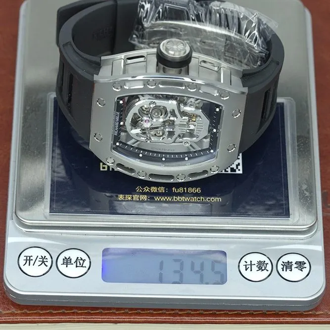 YS factory Richard MilleRM521:1super watch men's skull rubber model pictures and price weight live photos