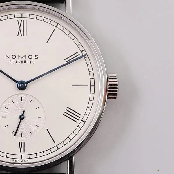 nomos watches nomos minimalist pure men's mechanical front view
