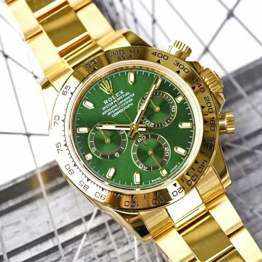 Rolex high-quality watch Cosmograph Daytona all gold series watch front view