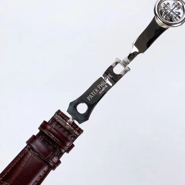 top-tier replicaPatek PhilippePP super complex function 5320G series white steel white dial men's mechanical watch front view