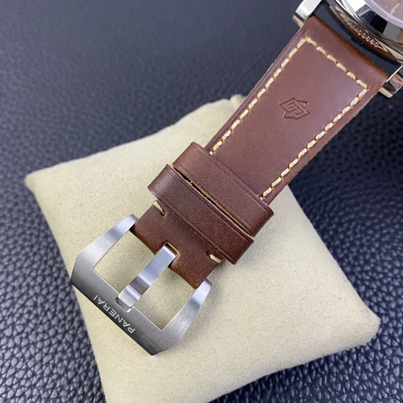 SF factory Paneraireplicapam00663 watch p3000 hand winding movement retro coffee tray front view