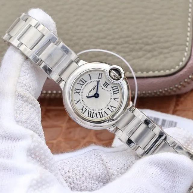 Cartier high collectible watches blue balloon small watch front view