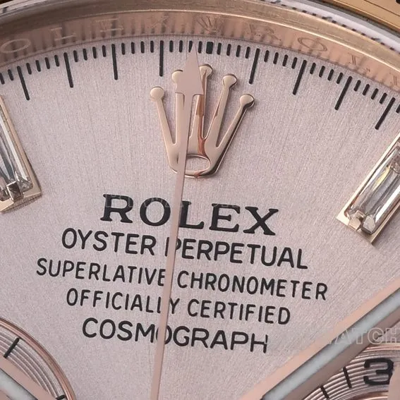 C Factory Rolex Daytona1:1super pink plate rose goldsteel bracelet model m116505-0017side live photo