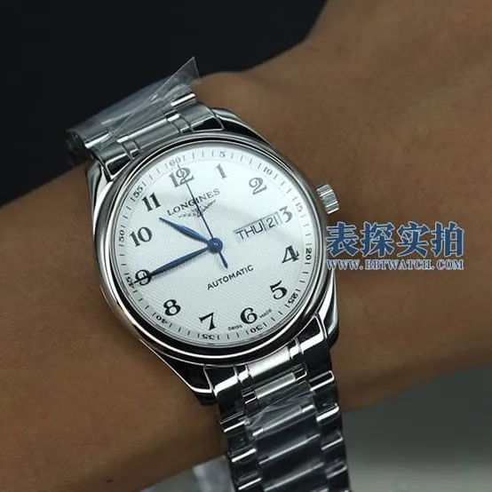 KLLongines famous craftsman double calendar seagull 2836 male dial details